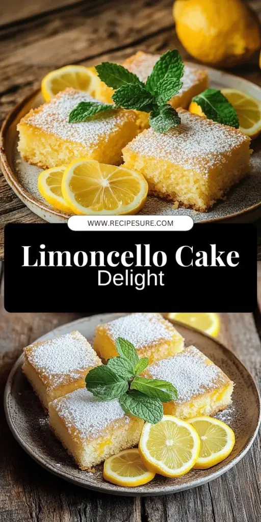 Indulge in the zesty delight of this easy limoncello cake recipe that brings the taste of Italy into your home. This moist and flavorful dessert is perfect for any gathering, boasting bright lemon notes and a fluffy texture. Discover essential ingredients, step-by-step instructions, and fun variations to make it your own. Click to explore the full recipe and create a delicious limoncello cake that will impress your friends and family!