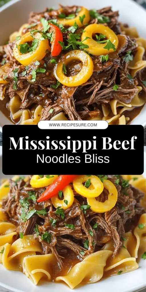 Indulge in the ultimate comfort food with Savory Mississippi Beef Noodles, a quick and flavorful meal that will impress everyone at your table. Packed with tender beef, fresh ingredients, and hearty egg noodles, this dish is a breeze to prepare. Discover the key ingredients and step-by-step cooking methods that make this recipe shine. Click through to explore the full recipe and bring bold Mississippi flavors into your home cooking!