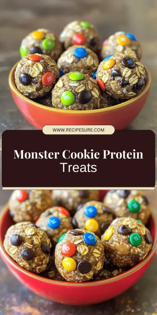 Craving a delicious and nutritious snack? Try making Monster Cookie Protein Balls! Packed with protein and flavor, these easy-to-make treats are ideal for a quick energy boost or post-workout treat. With simple ingredients like rolled oats, peanut butter, and chocolate chips, they're customizable to fit your dietary needs. Discover the full recipe and tips for preparation, storage, and serving. Click through to get started on these tasty snacks today!