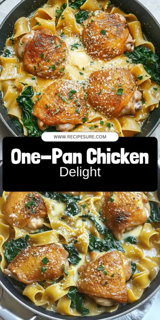 Looking for an easy and delicious dinner? This one-pan chicken with buttered noodles is the perfect solution for busy weeknights! Enjoy juicy chicken, creamy noodles, and fresh spinach all cooked in one skillet, making cleanup a breeze. With just a few simple ingredients, you can create a comforting meal that the whole family will love. Click to discover the full recipe and elevate your dinner routine tonight!