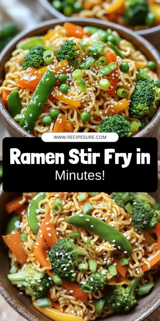 Craving a quick and tasty meal? Try my easy Ramen Noodle Stir Fry recipe that's bursting with flavor! Discover essential ingredients and cooking techniques to create a personalized dish everyone will love. With fresh veggies, customizable proteins, and tasty sauces, you can whip up a nutritious meal in minutes. Dive into the deliciousness and click through to explore the full recipe for your new favorite stir fry!