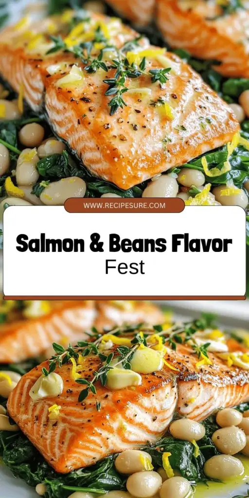 Savor a delightful dinner with Garlic Butter Salmon and Lemon White Beans! This recipe blends tender salmon with zesty lemon and creamy white beans for a nutritious and delicious meal. Packed with omega-3s and vitamins, it's perfect for a healthy lifestyle. Learn the simple steps to create this tasty dish that your family will love. Click through to explore the full recipe and elevate your dinner game tonight!
