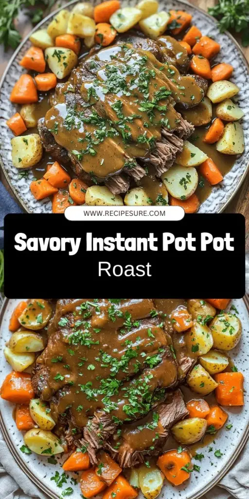 Discover the secrets to making a delicious Instant Pot pot roast with this simple and flavorful recipe! Learn how to choose the best cut of meat, perfect seasonings, and cooking techniques to achieve a tender and juicy roast every time. You’ll find tips for enhancing flavors, serving suggestions, and leftover ideas too. Ready to impress your family with a mouthwatering meal? Click through for the full recipe and get cooking!