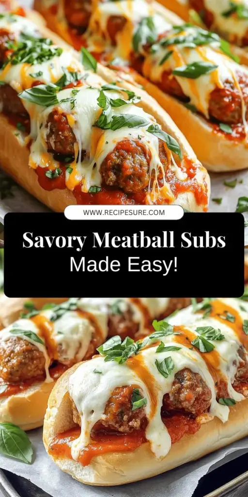 Delight your family with delicious homemade meatball subs that are easy to make and bursting with flavor! Learn how to craft savory meatballs, select the perfect marinara sauce, and assemble mouthwatering subs that everyone will love. This recipe is perfect for all skill levels, offering tips to customize and create your own variations. Click through for the full recipe and start your journey to making the best homemade meatball subs today!