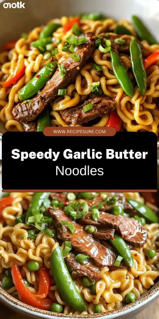 Satisfy your cravings with Garlic Butter Steak Lightning Noodles, a quick and delicious meal perfect for busy nights. This recipe guides you through creating savory flavors with flank steak, egg noodles, and fresh veggies. Learn how to elevate this dish with gourmet ingredients and unique sauces. Click through to explore the full recipe and transform your dinner table with this tasty experience that everyone will love!