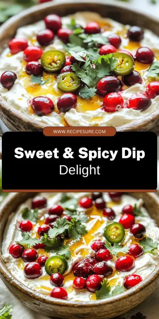 Elevate your snack game with this delicious Cranberry Jalapeño Dip recipe! Combining sweet and spicy flavors, this easy dip is perfect for any gathering, from holiday parties to casual get-togethers. With simple ingredients like fresh cranberries, cream cheese, and jalapeño, you're just a few steps away from a crowd-pleaser. Click through to explore the full recipe and impress your friends with this irresistible treat!