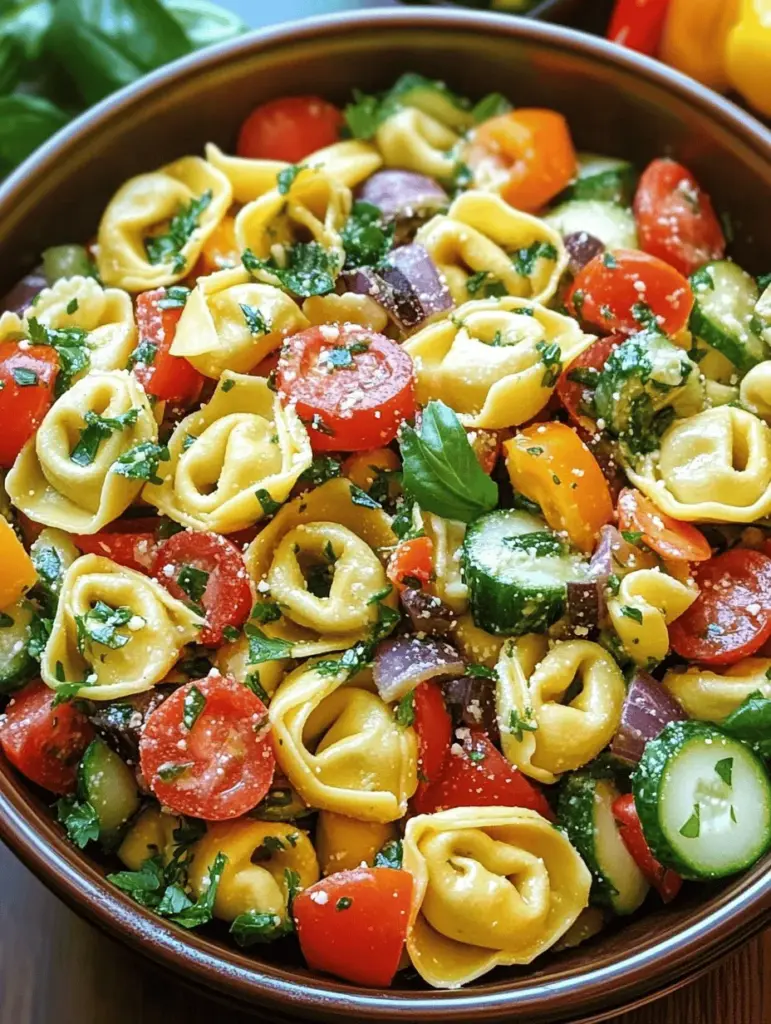 Discover the vibrant and delicious Tortellini Fiesta Pasta Salad! This easy-to-make recipe combines colorful veggies, savory tortellini, and a zesty dressing, creating a refreshing dish perfect for picnics, potlucks, or weeknight dinners. Packed with flavor and nutrients, this salad not only pleases the palate but also adds a burst of color to your table. Try this delightful recipe today and elevate your salad game!