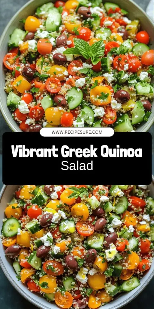 Elevate your meal prep with the delightful Greek Quinoa Chopped Salad! Overflowing with vibrant veggies, protein-packed quinoa, and Mediterranean flavors, this refreshing dish is perfect for lunch or a side. Learn how to make it in just 30 minutes with easy-to-follow steps and discover tips for customizing it to your taste. Ready to whip up a nutritious superstar? Click through to explore the full recipe and bring some freshness to your table!