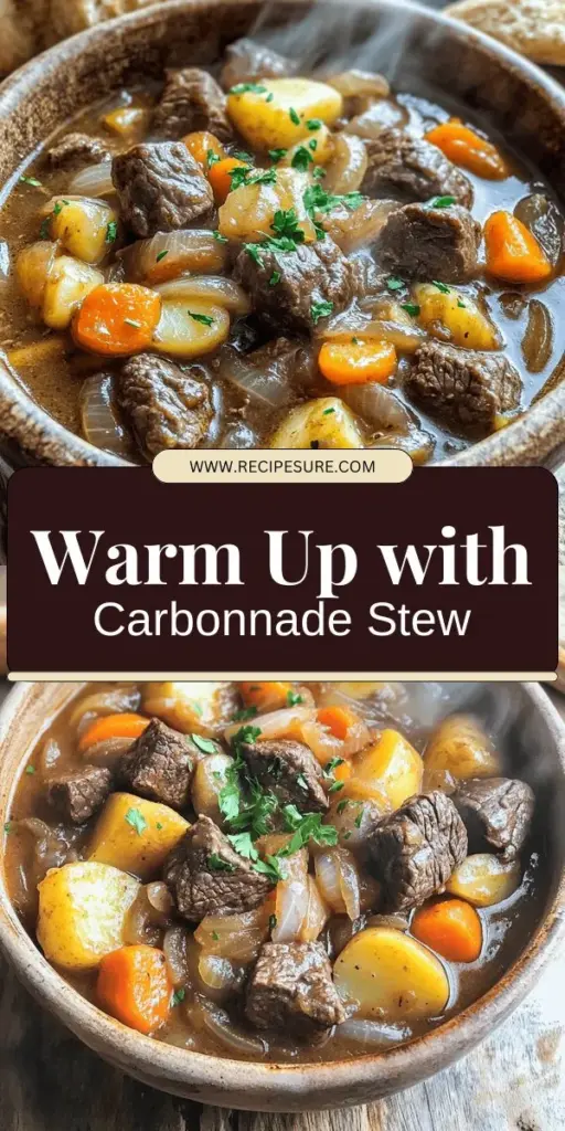 Discover the ultimate comfort food with our delicious Beef Carbonnade Stew recipe! Perfect for chilly evenings, this hearty dish combines tender beef, sweet onions, and flavorful herbs for a meal that warms the heart. Learn essential cooking techniques and fun variations to personalize your stew. Ready to elevate your cooking game? Click through for the full recipe and get ready to savor this classic dish!