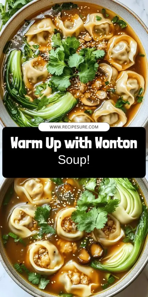 Warm up with a bowl of homemade wonton soup that's both delightful and flavorful! This easy guide walks you through creating tender wontons filled with savory pork and shrimp, all simmered in a rich broth. Customize your soup with vibrant veggies or go vegetarian for a fresh twist. Whether you're a cooking novice or a pro, you'll impress your taste buds and loved ones. Click to explore the complete recipe and start your delicious cooking adventure today!