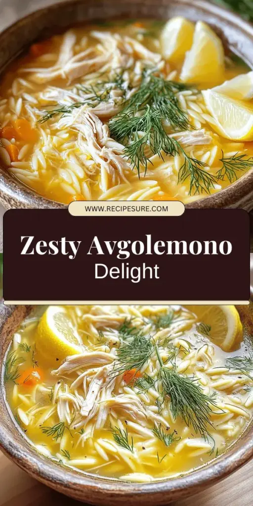 Dive into the comforting world of Avgolemono Greek Lemon Chicken Soup, a classic dish that will warm your heart and soul. With tender chicken, zesty lemon, and rich broth, this soup delivers authentic Greek flavors right at your dinner table. Follow our easy step-by-step guide for a creamy, delicious meal that you can customize to your taste. Click through to discover the full recipe and bring this delightful comfort dish to life!