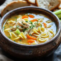 To make a great chicken noodle soup, you need fresh, quality chicken soup ingredients. Start with a good base. Homemade chicken broth for soup is best, but store-bought works too. It adds deep flavor to your dish.