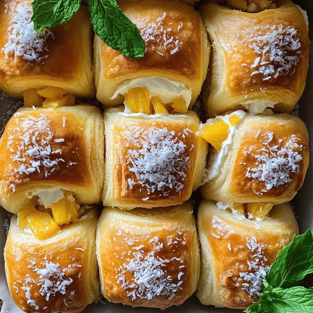 To make the King's Hawaiian Cheesecake Danish, you need a few key ingredients. The main items are cream cheese, powdered sugar, and crushed pineapple. Each ingredient adds a unique flavor and texture to the dish.