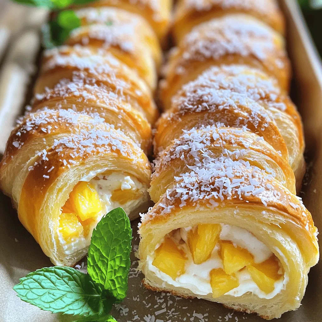 To make the King's Hawaiian Cheesecake Danish, you need a few key ingredients. The main items are cream cheese, powdered sugar, and crushed pineapple. Each ingredient adds a unique flavor and texture to the dish.