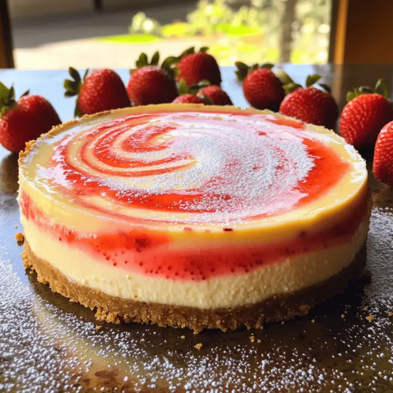 To make a delicious strawberry cheesecake, you need simple, fresh ingredients.