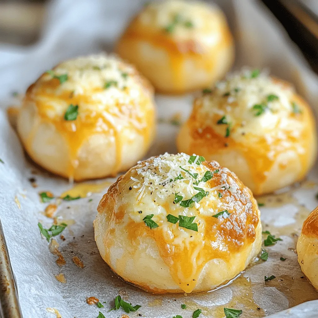 Delicious cheesy garlic bombs are a fun appetizer. They are soft, warm, and filled with gooey cheese. Each bite bursts with garlic flavor. You can enjoy them at home or serve them at parties.