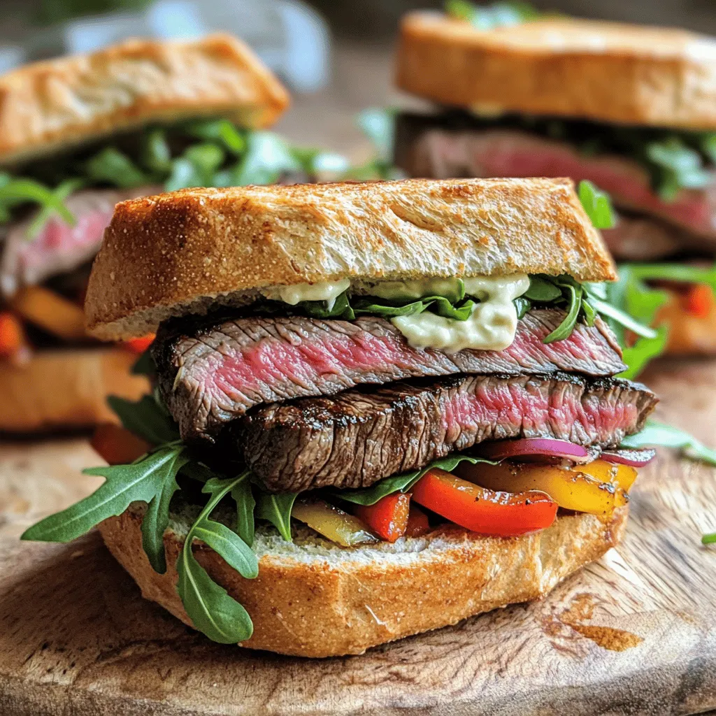 When making a steak sandwich, the right ingredients are key. Here’s what you need: