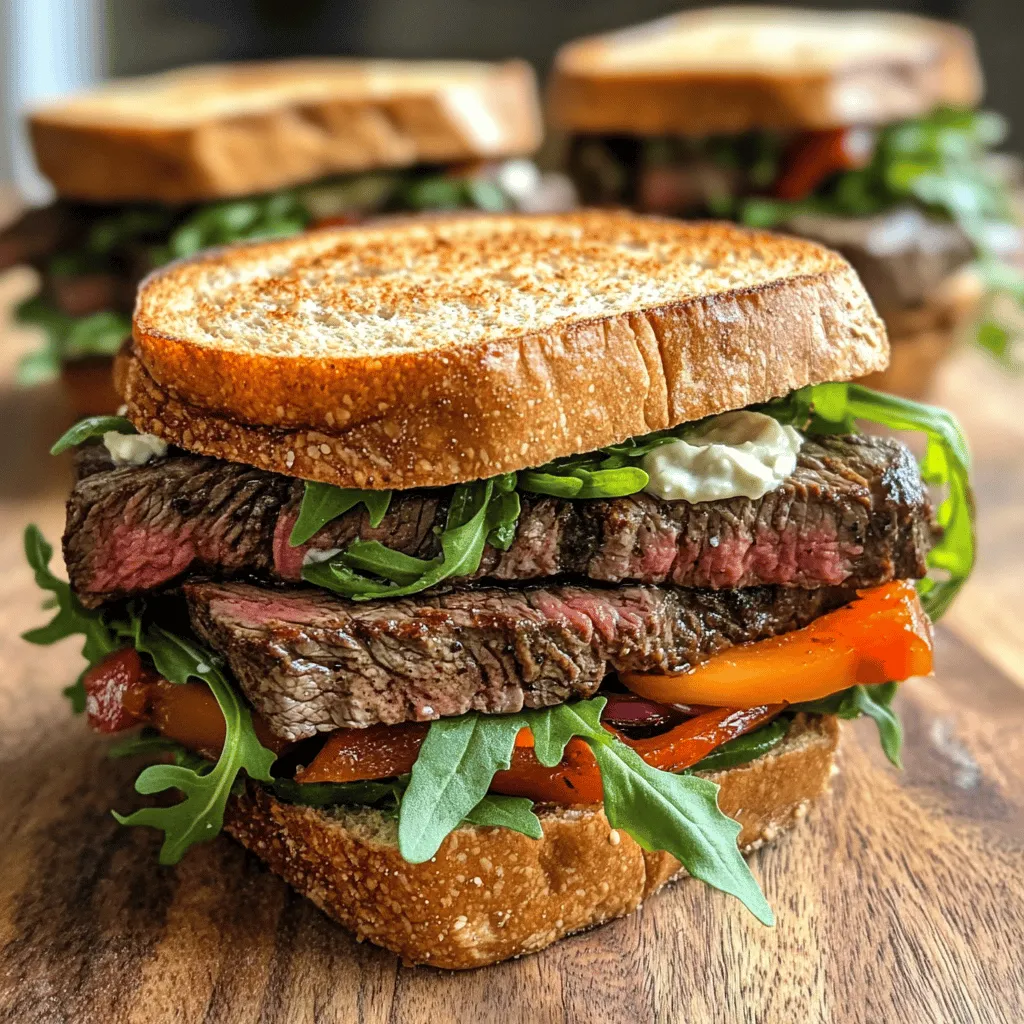 When making a steak sandwich, the right ingredients are key. Here’s what you need: