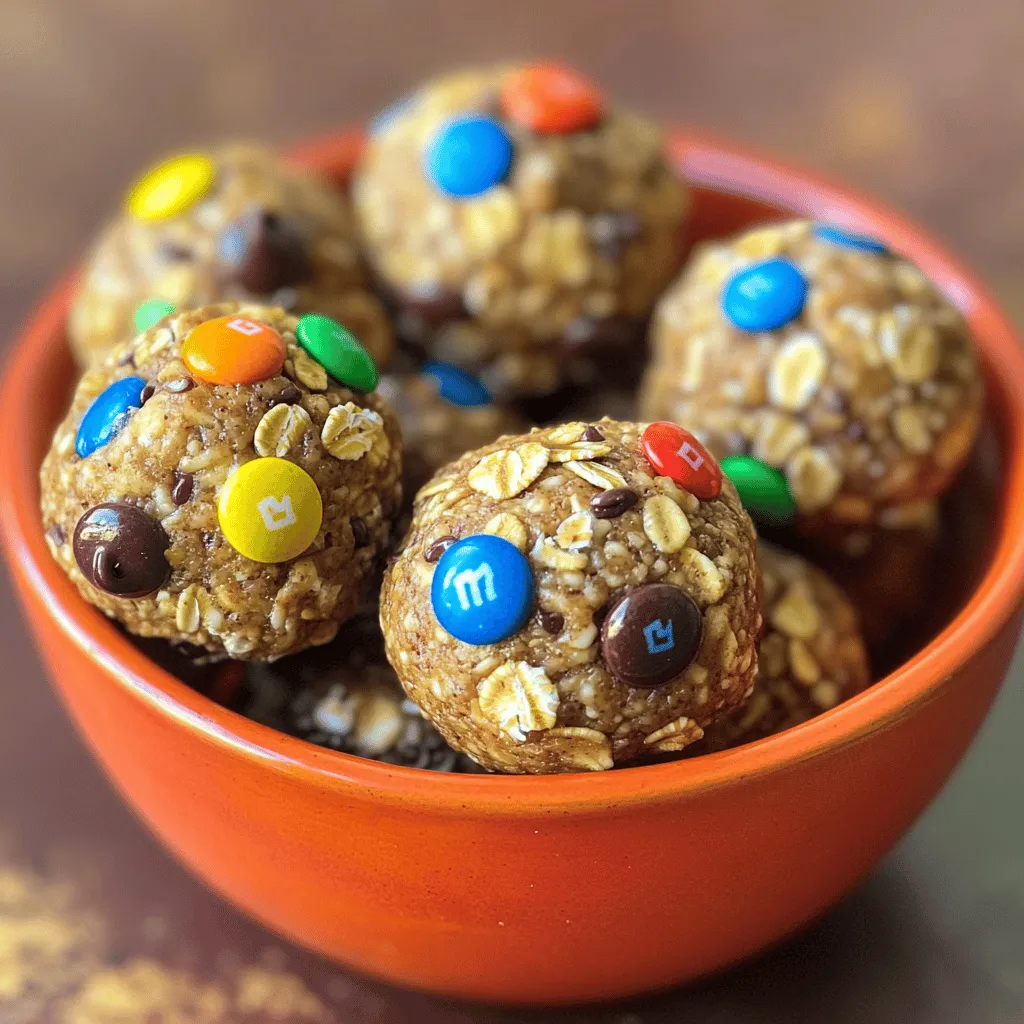 To make monster cookie protein balls, you need simple ingredients. Here’s the list: