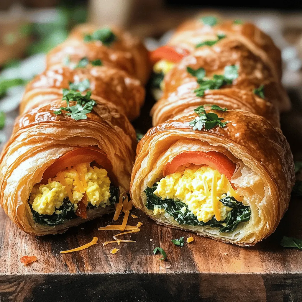 To make the best croissant breakfast sandwich, you need quality ingredients. Start with large, buttery croissants. They should be flaky and fresh. For the filling, use large eggs and heavy cream. This mix creates rich, creamy scrambled eggs.