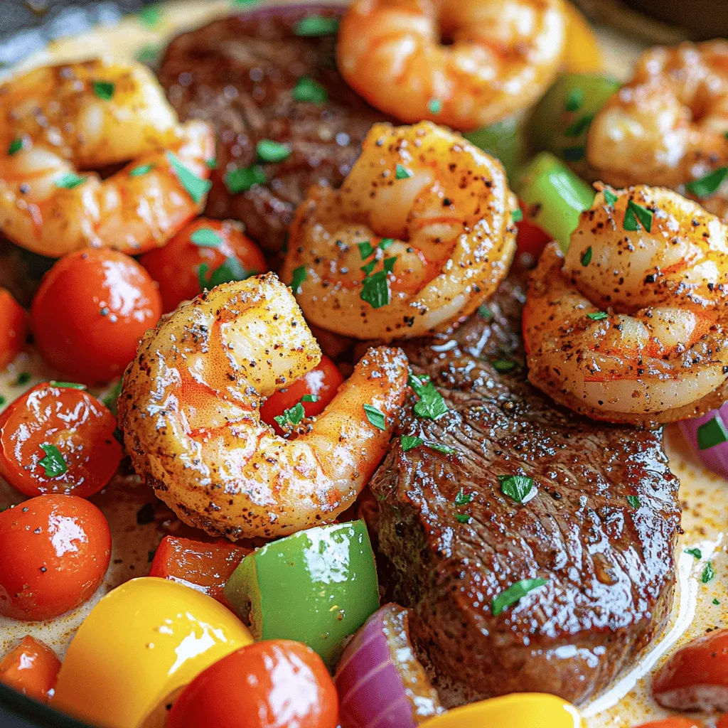 The secret to a great cajun shrimp recipe and cajun steak recipe lies in the ingredients. You need fresh shrimp and quality steak for the best taste. For this feast, gather 1 pound of shrimp, peeled and deveined. Use 1 pound of sirloin steak, cut into thick strips. These proteins form the heart of your dish.