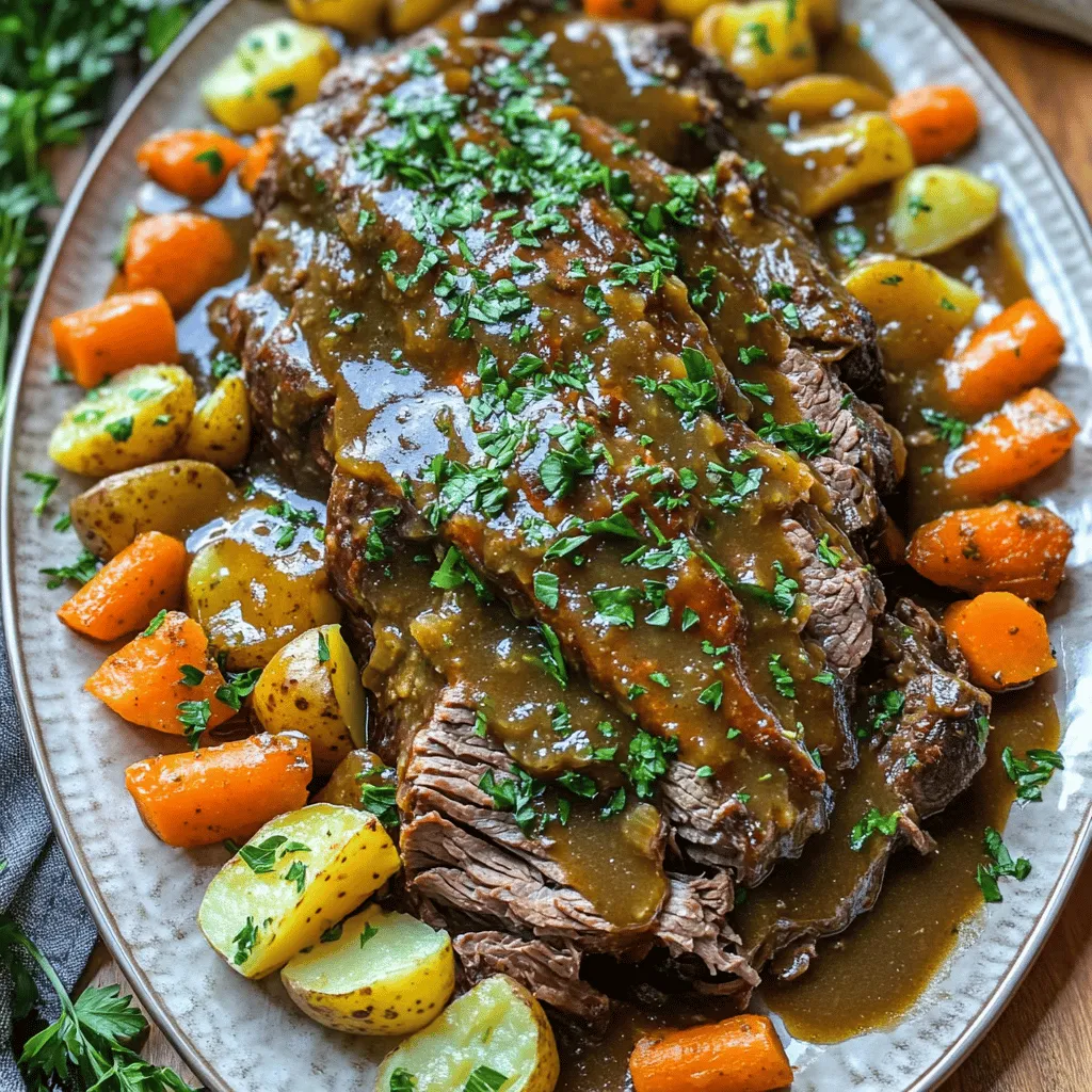 Making a great pot roast starts with the right ingredients. For my instant pot pot roast recipe, I use a 3-4 lbs beef chuck roast. This cut is perfect for tender, juicy meat. It has enough fat to stay moist during cooking.