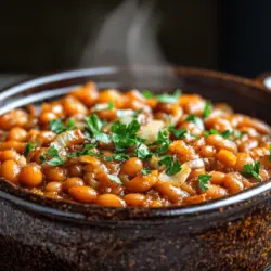 The best baked beans start with the right beans. I recommend using dried navy beans or cannellini beans. These beans hold their shape well and have a nice texture when cooked. You can soak them overnight to make cooking easier. This helps soften the beans and cuts down on cooking time.