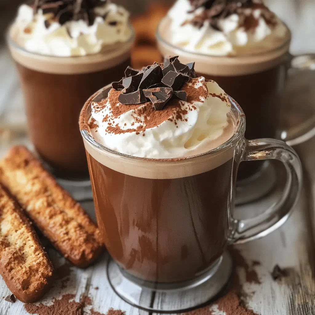 To make authentic Italian hot chocolate, start with simple, quality ingredients. You need whole milk and heavy cream for a rich chocolate drink. The combination of these two creates a creamy texture that is the heart of the drink.