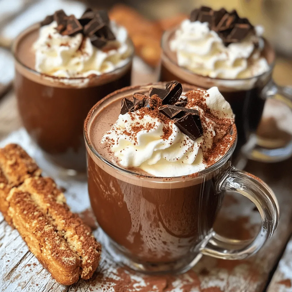 To make authentic Italian hot chocolate, start with simple, quality ingredients. You need whole milk and heavy cream for a rich chocolate drink. The combination of these two creates a creamy texture that is the heart of the drink.