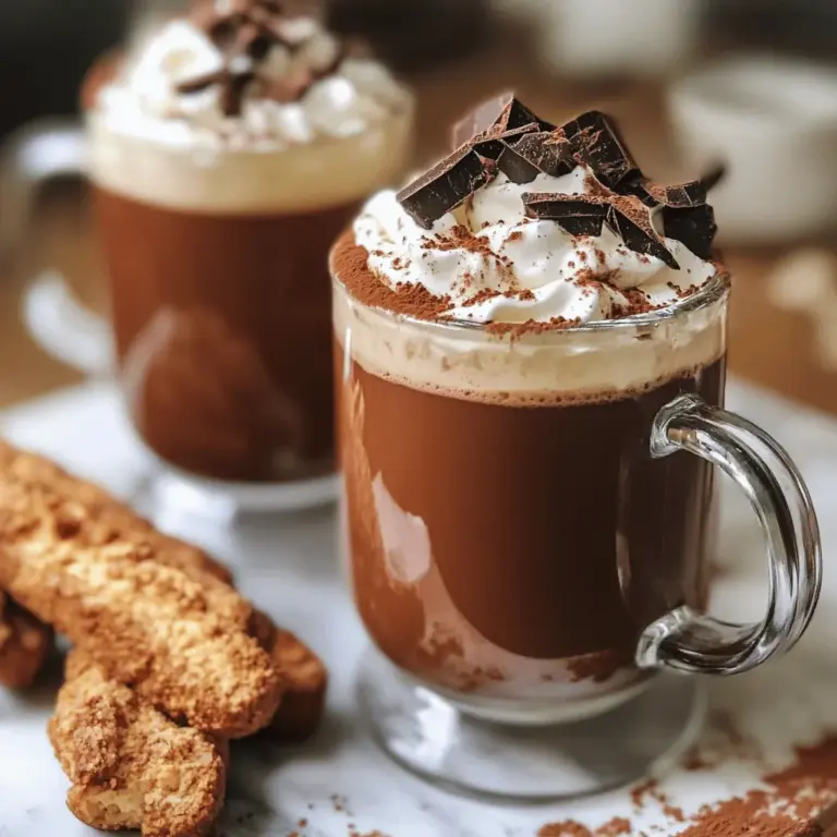 To make authentic Italian hot chocolate, start with simple, quality ingredients. You need whole milk and heavy cream for a rich chocolate drink. The combination of these two creates a creamy texture that is the heart of the drink.