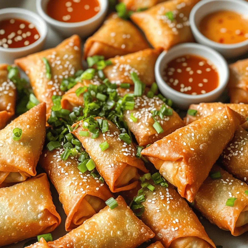 To make Crab Rangoon Egg Rolls, you need simple but tasty ingredients. The core filling mix is key. You will need: