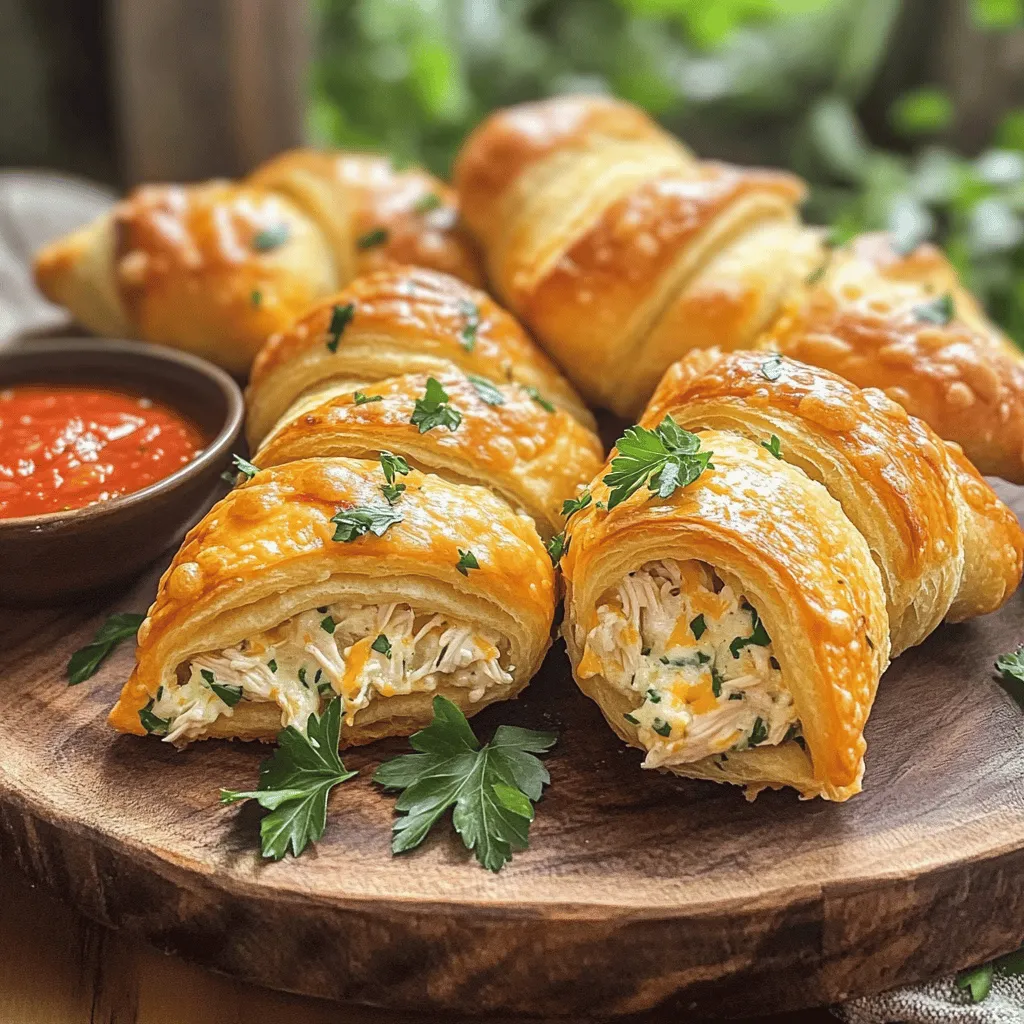 For chicken crescent rolls, you need simple but tasty ingredients. The key part is the creamy chicken filling. This filling needs cooked chicken, cream cheese, and mozzarella cheese. I love using shredded chicken for a good texture. Cream cheese makes it rich and smooth. Mozzarella adds a nice stretch when you bite into it.