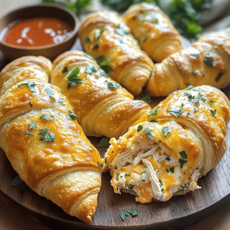 For chicken crescent rolls, you need simple but tasty ingredients. The key part is the creamy chicken filling. This filling needs cooked chicken, cream cheese, and mozzarella cheese. I love using shredded chicken for a good texture. Cream cheese makes it rich and smooth. Mozzarella adds a nice stretch when you bite into it.