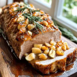 Rosemary Roasted Pork with Maple Apple Sauce Delight