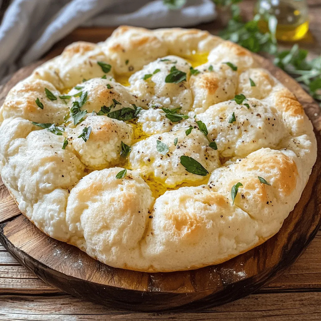 To make fluffy cottage cheese cloud bread, you need simple ingredients. The base of this recipe is cottage cheese. You need one cup of large curd cottage cheese. This thick texture helps create a soft bread.