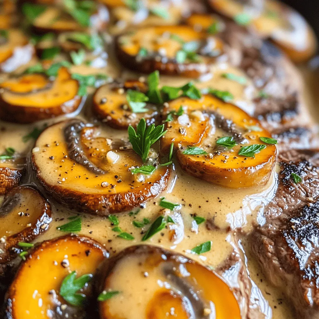 To create a flavorful mushroom sauce for steak, you need just a few key ingredients. The main star of the show is, of course, fresh mushrooms. I suggest using two cups of cremini or button mushrooms. These varieties have a great flavor and texture.