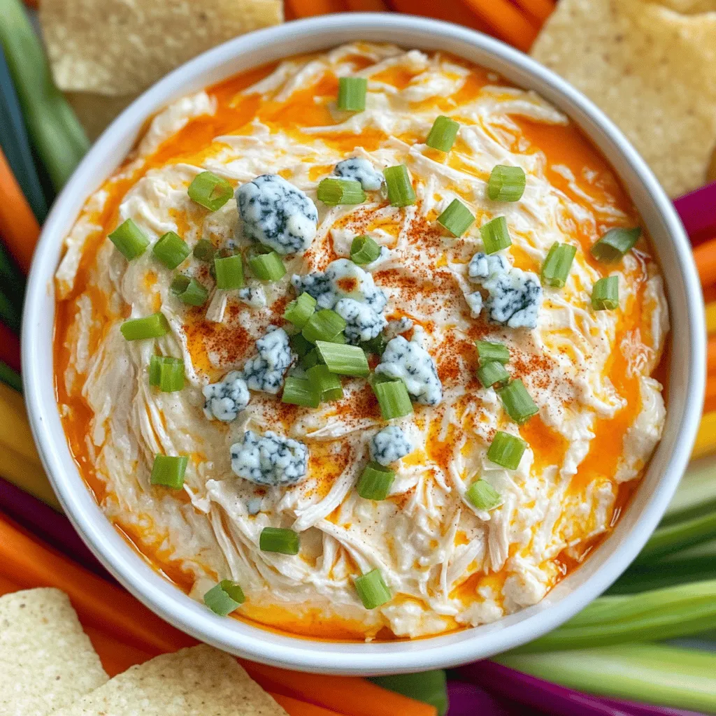 Buffalo Bleu Dip is rich and creamy. It uses simple ingredients for great flavor. Here are the key buffalo dip ingredients you need: