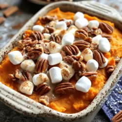 Sweet Potato Casserole with Marshmallows Delight