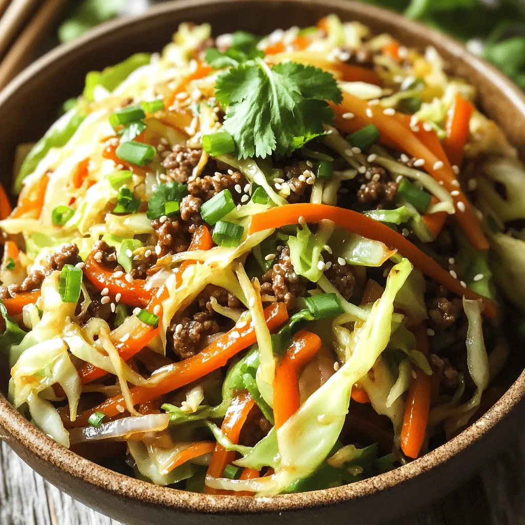 For a tasty low-carb cabbage and beef stir fry, you need fresh ingredients. The key item is green cabbage. It adds crunch and flavor while keeping carbs low. Ground beef is another must-have. I prefer 85% lean for great taste without too much fat.