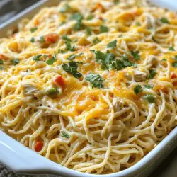 Monterey Chicken Spaghetti Bake Tasty and Simple Dish