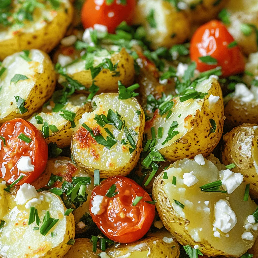 To make a crispy herb smashed potato salad, you need the right ingredients. Start with baby Yukon gold potatoes. They are small and creamy, making them perfect for this dish. You will need 1.5 pounds of these potatoes.