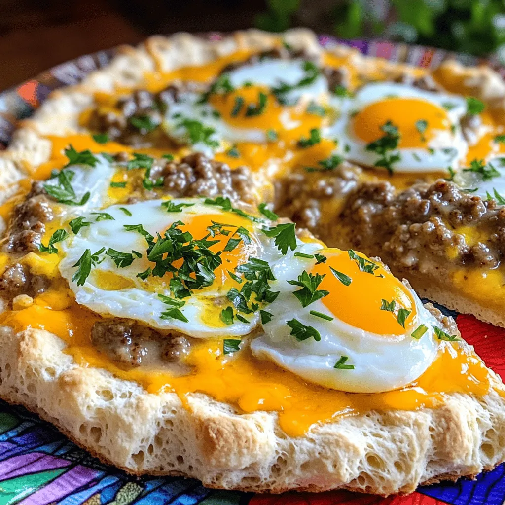 The main ingredients for biscuits and sausage gravy breakfast pizza are simple yet tasty. First, you need refrigerated biscuit dough. This dough makes a soft, flaky crust. It is easy to work with and saves time. You can find it in any grocery store.