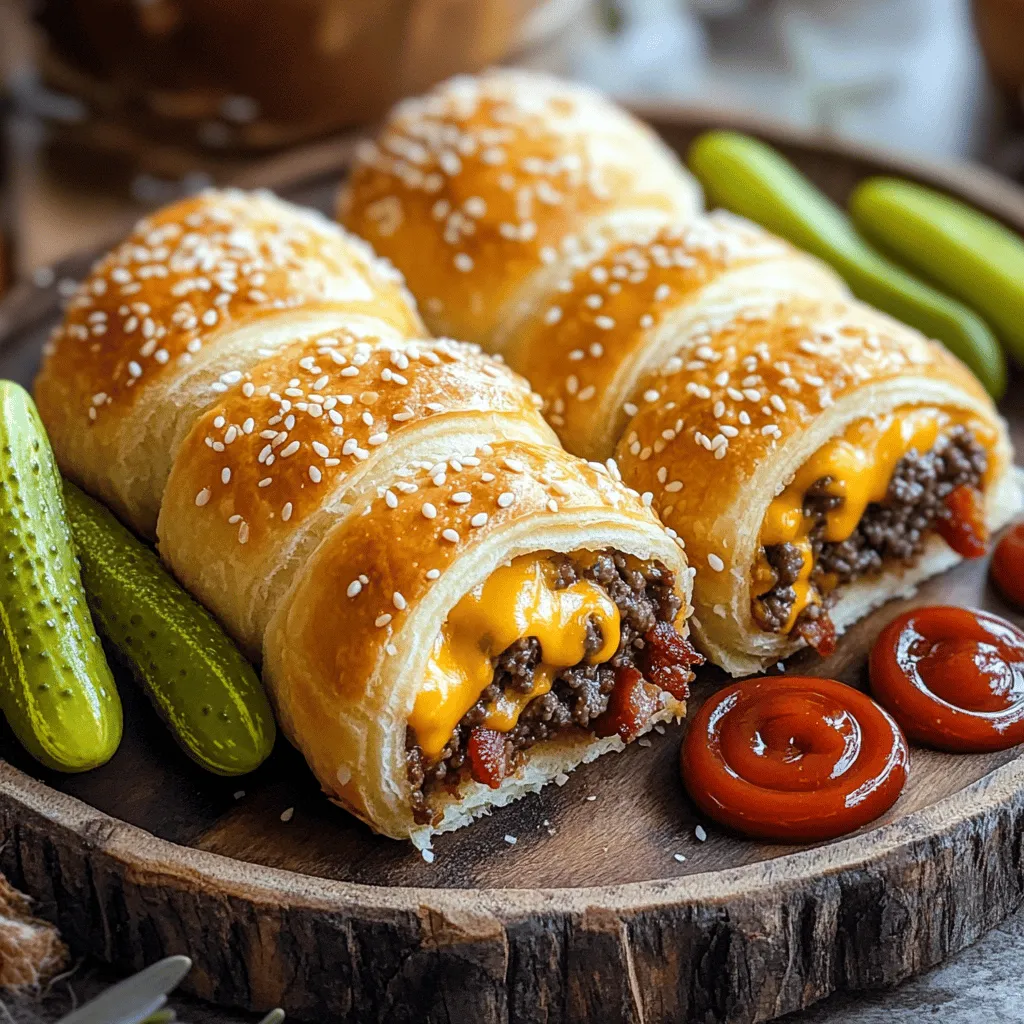 Bacon cheeseburger roll-ups are a fun twist on a classic dish. They combine the flavors of a bacon cheeseburger into a bite-sized snack. These roll-ups use simple ingredients and are easy to make. You can enjoy them at parties or during game day.