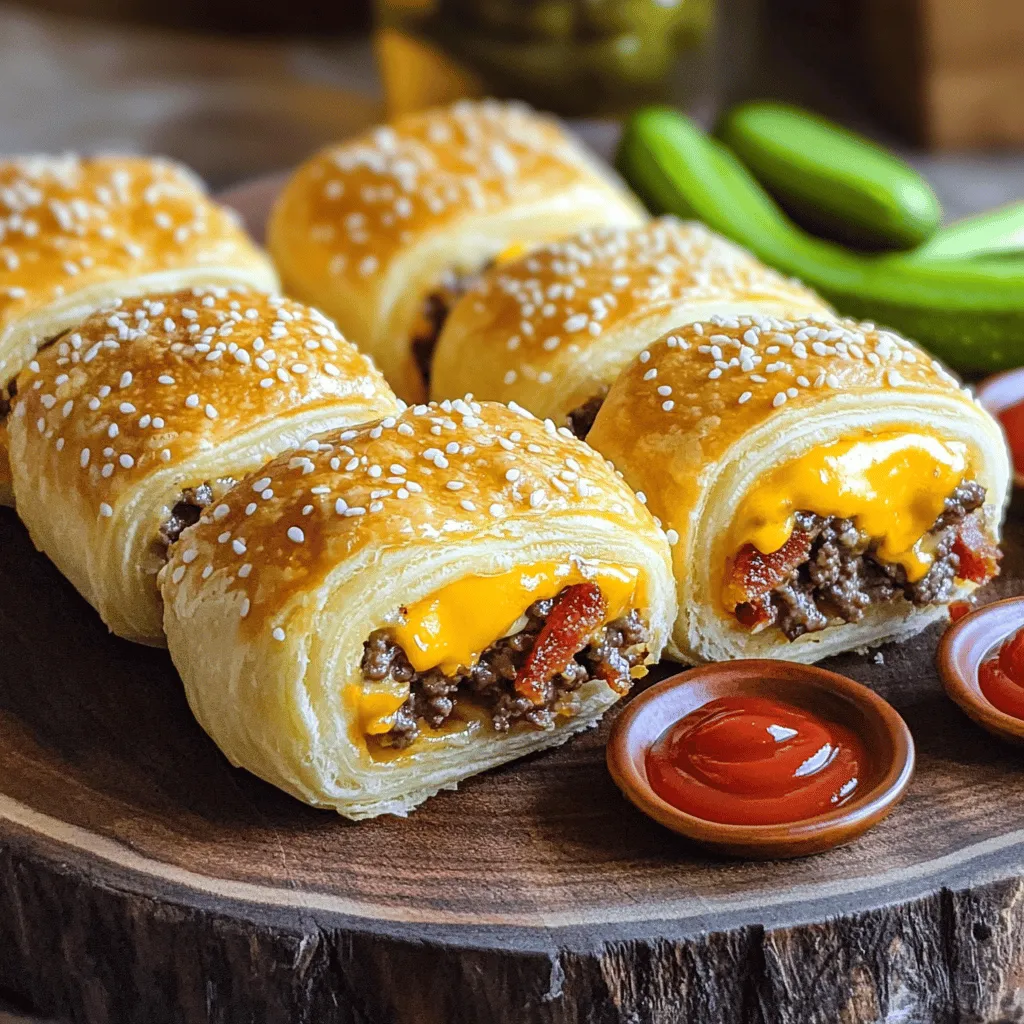 Bacon cheeseburger roll-ups are a fun twist on a classic dish. They combine the flavors of a bacon cheeseburger into a bite-sized snack. These roll-ups use simple ingredients and are easy to make. You can enjoy them at parties or during game day.