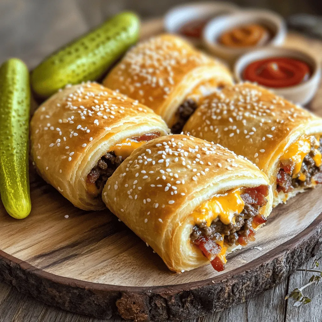 Bacon cheeseburger roll-ups are a fun twist on a classic dish. They combine the flavors of a bacon cheeseburger into a bite-sized snack. These roll-ups use simple ingredients and are easy to make. You can enjoy them at parties or during game day.