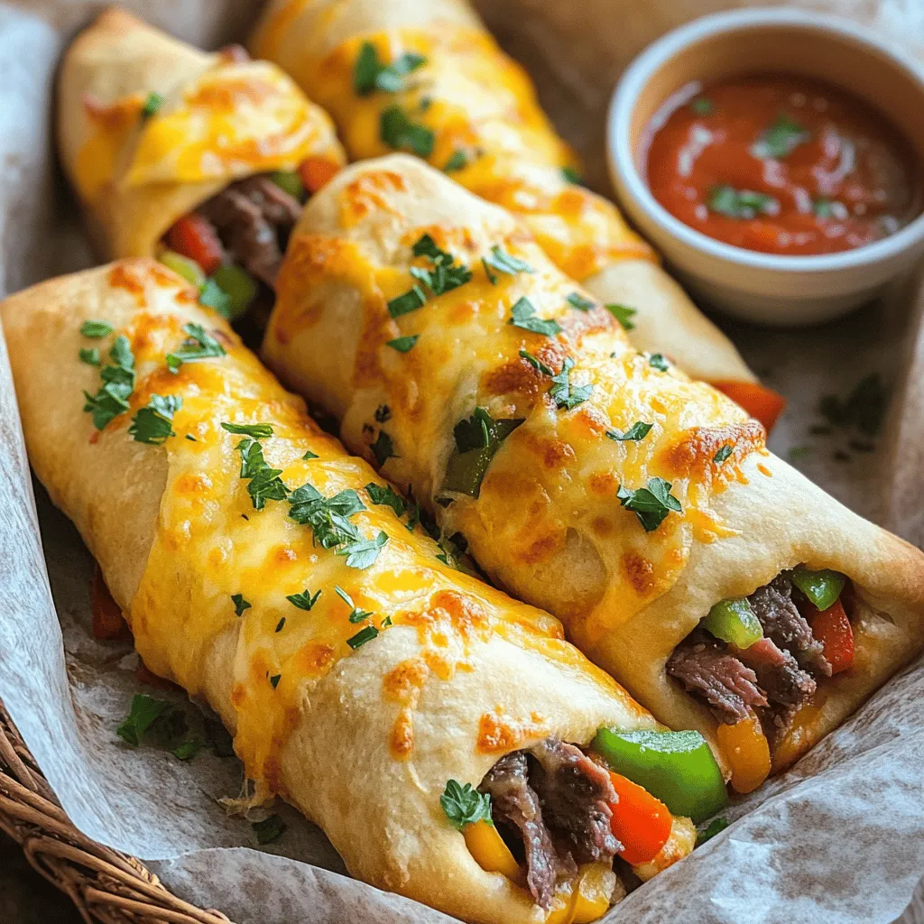 Making Philly cheesesteak stuffed cheesy breadsticks is fun and easy. You will need a few key ingredients.