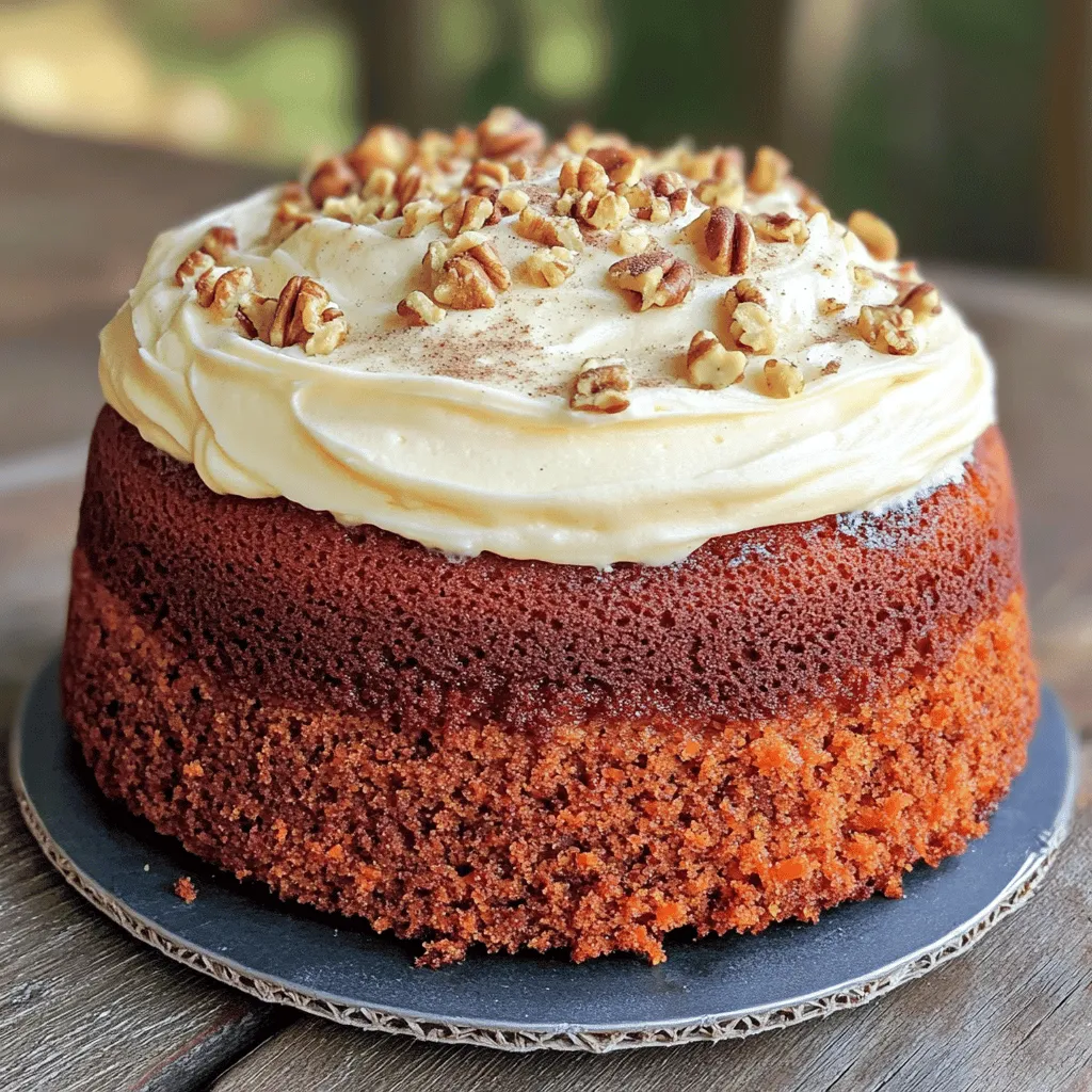This recipe uses fresh, healthy ingredients to create a tasty cake. The main star is the carrot. Carrots add natural sweetness and moisture. Applesauce also works as a sweetener and keeps the cake soft. Greek yogurt gives it a creamy texture while adding protein. Eggs help bind the mixture together.