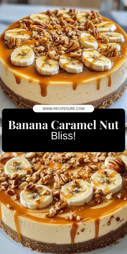 Indulge in a deliciously creamy dessert with this Savory Banana Caramel Nut Cheesecake easy recipe! Perfect for impressing guests or treating yourself, this effortless cheesecake combines ripe bananas, buttery crust, and a delightful caramel swirl. Discover tips for baking success, ingredient substitutions, and serving suggestions to elevate your dessert game. Ready to create this sweet masterpiece? Click through for the full recipe and get started today!