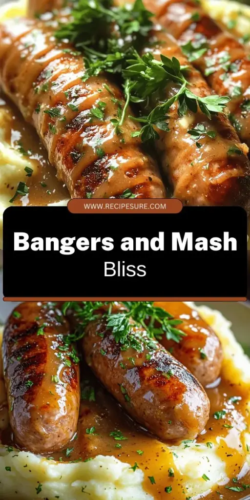 Satisfy your cravings with this easy Savory Bangers and Mash Recipe! This comforting dish features juicy sausages, creamy mashed potatoes, and rich gravy, making it the perfect dinner solution. With simple ingredients and straightforward steps, you can serve up a meal that delights family and friends alike. Ready to impress? Click through for the full recipe and elevate your dinner experience today!