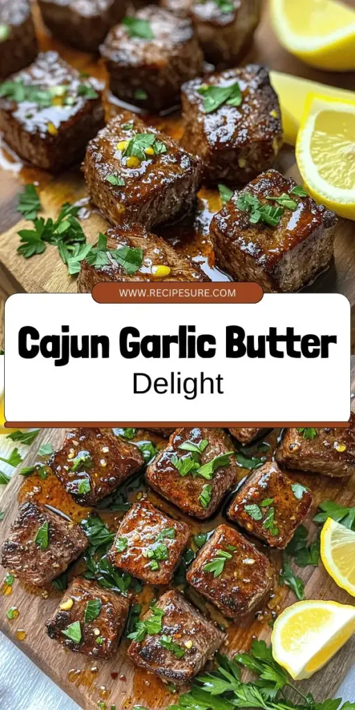 Elevate your dinner with these mouthwatering Cajun Garlic Butter Steak Bites. Using tender sirloin steak and zesty Cajun spices, this quick and easy recipe creates a savory dish that everyone will love. With just a few ingredients and simple steps, you can impress your family or guests. Don’t miss out on the deliciousness—click through to explore the full recipe and transform your dinner tonight!